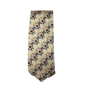 Mermaids Silk Tie Mystic Seaport Museum Ocean Sea Shell Nautical Sirens Necktie